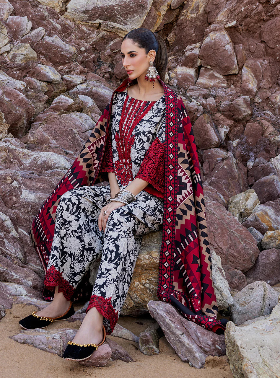 Winter Collection - Zainab Chottani - Winter Shawl 23 - Asna