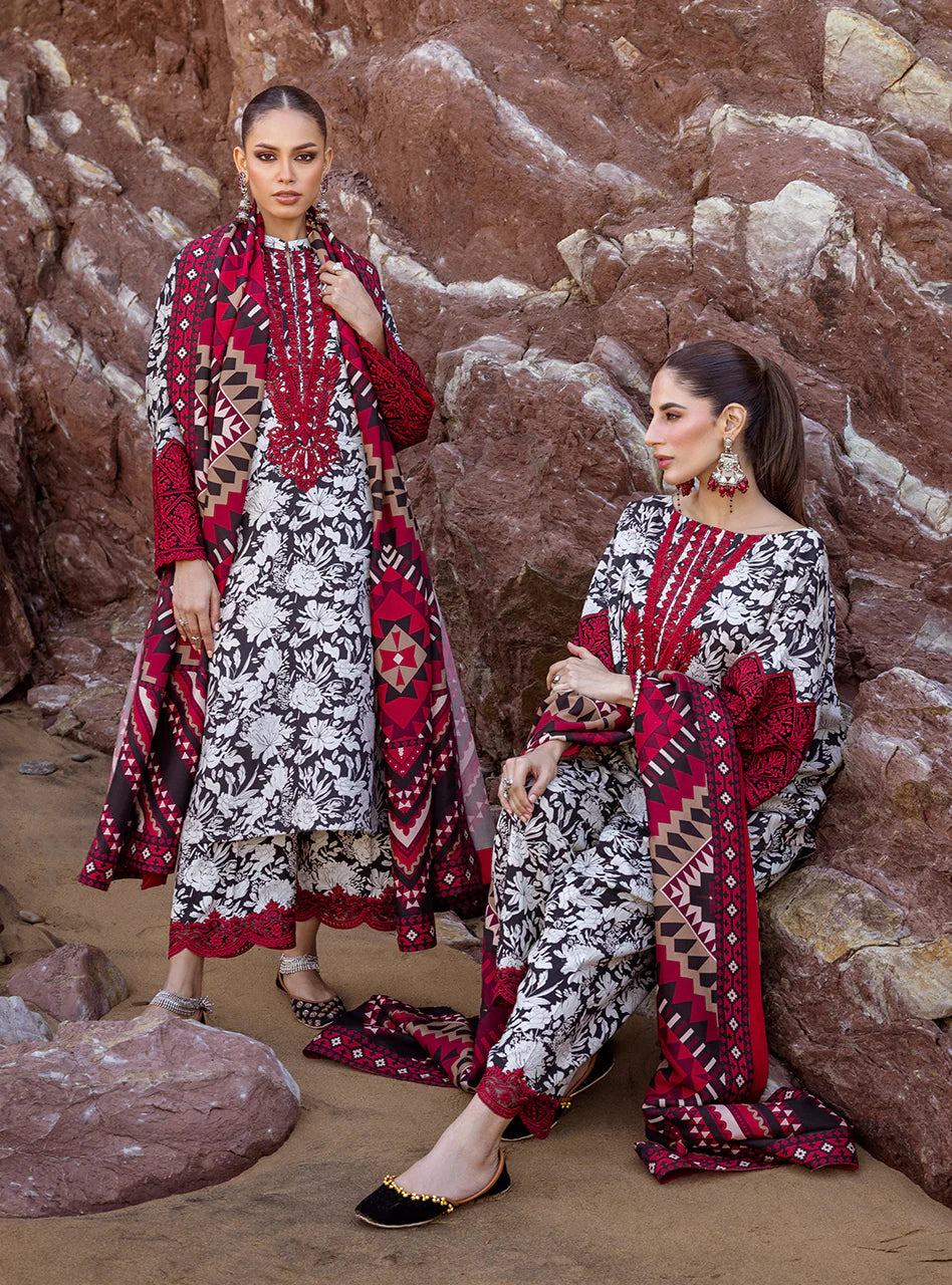 Winter Collection - Zainab Chottani - Winter Shawl 23 - Asna