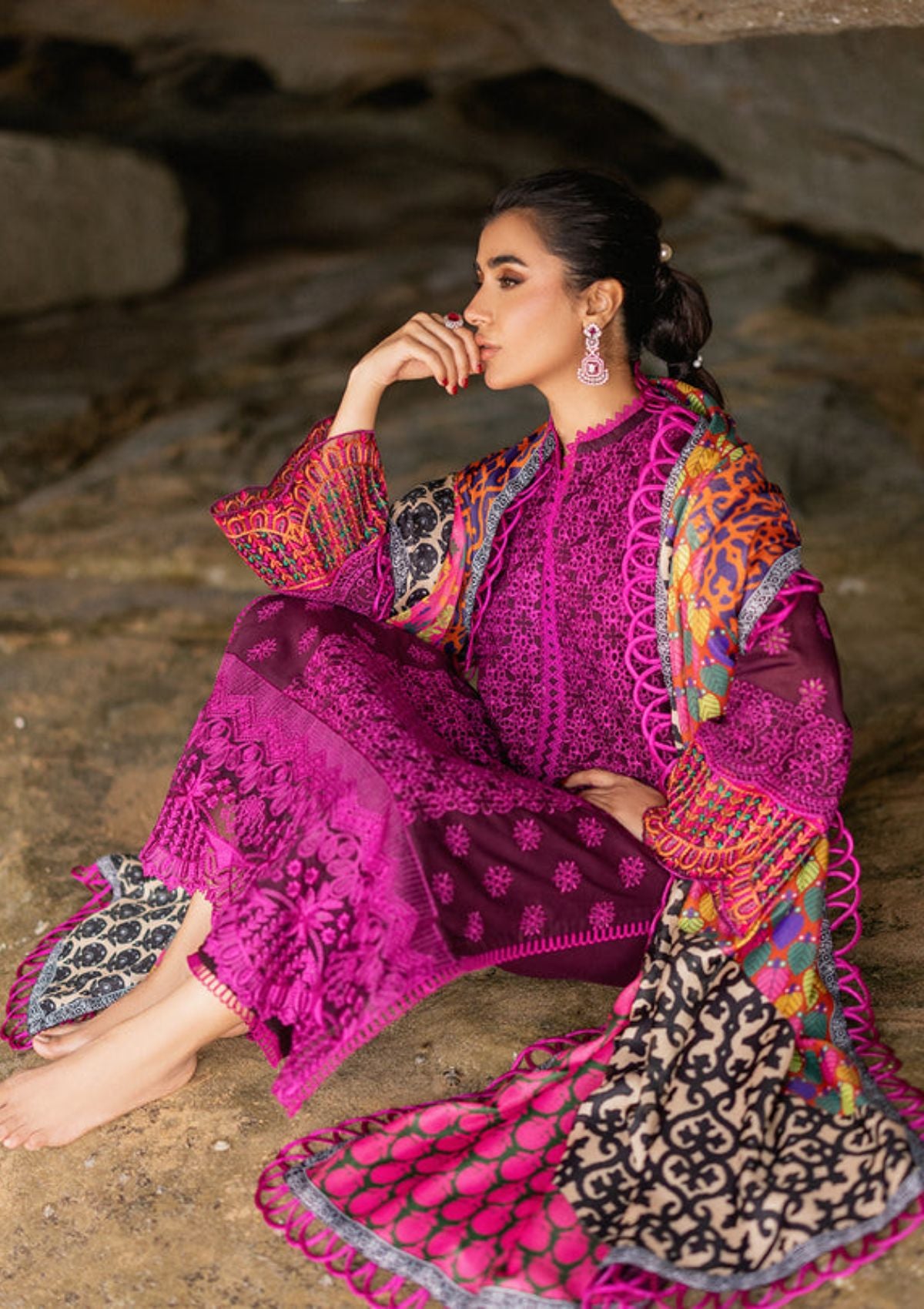 Lawn Collection - Zainab Chottani - Chikankari 24 - ZCC#4B - Naysa