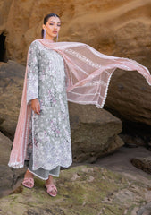 Lawn Collection - Zainab Chottani - Chikankari 24 - ZCC#10A - Lana