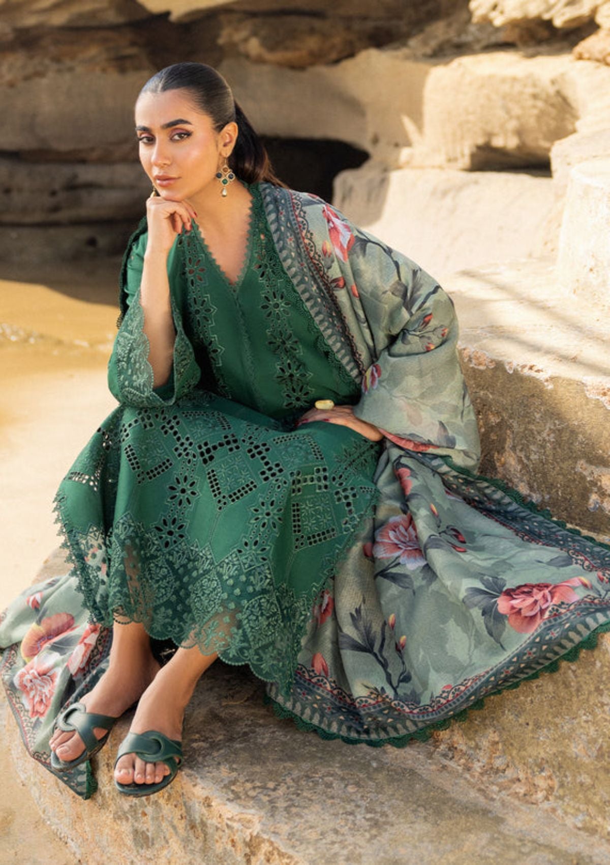 Lawn Collection - Zainab Chottani - Chikankari 24 - ZCC#1A - Aysel