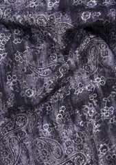 Elite Men Yarn Count Digital Selvage Satin Cotton Fabric - Multi APSL # 8765