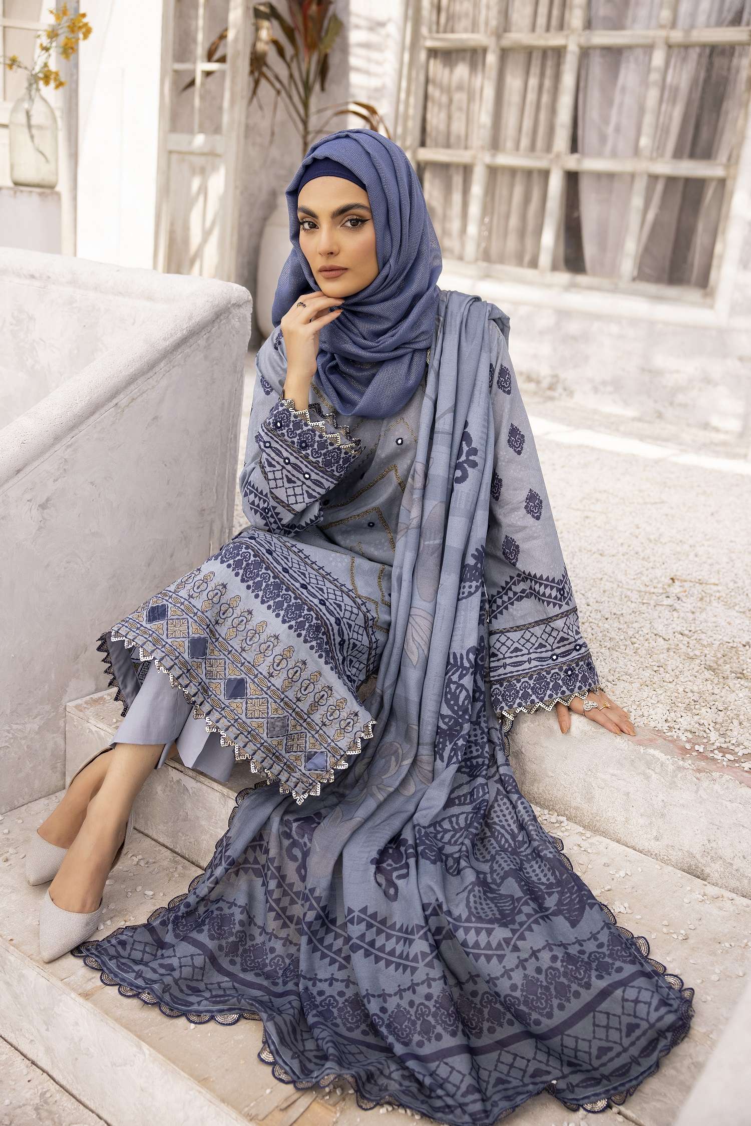 Lawn Collection - Dua - Gul-e-Zarki - Sapphire - DGS24#09