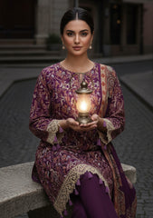 Winter - Riwaj - Printed Marina - 3 Pcs - Wool Shawl 25 - D#75