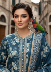 Winter - Riwaj - Printed Marina - 3 Pcs - Wool Shawl 25 - D#88