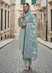 Winter - Riwaj - Printed Marina - 3 Pcs - Wool Shawl 25 - D#76