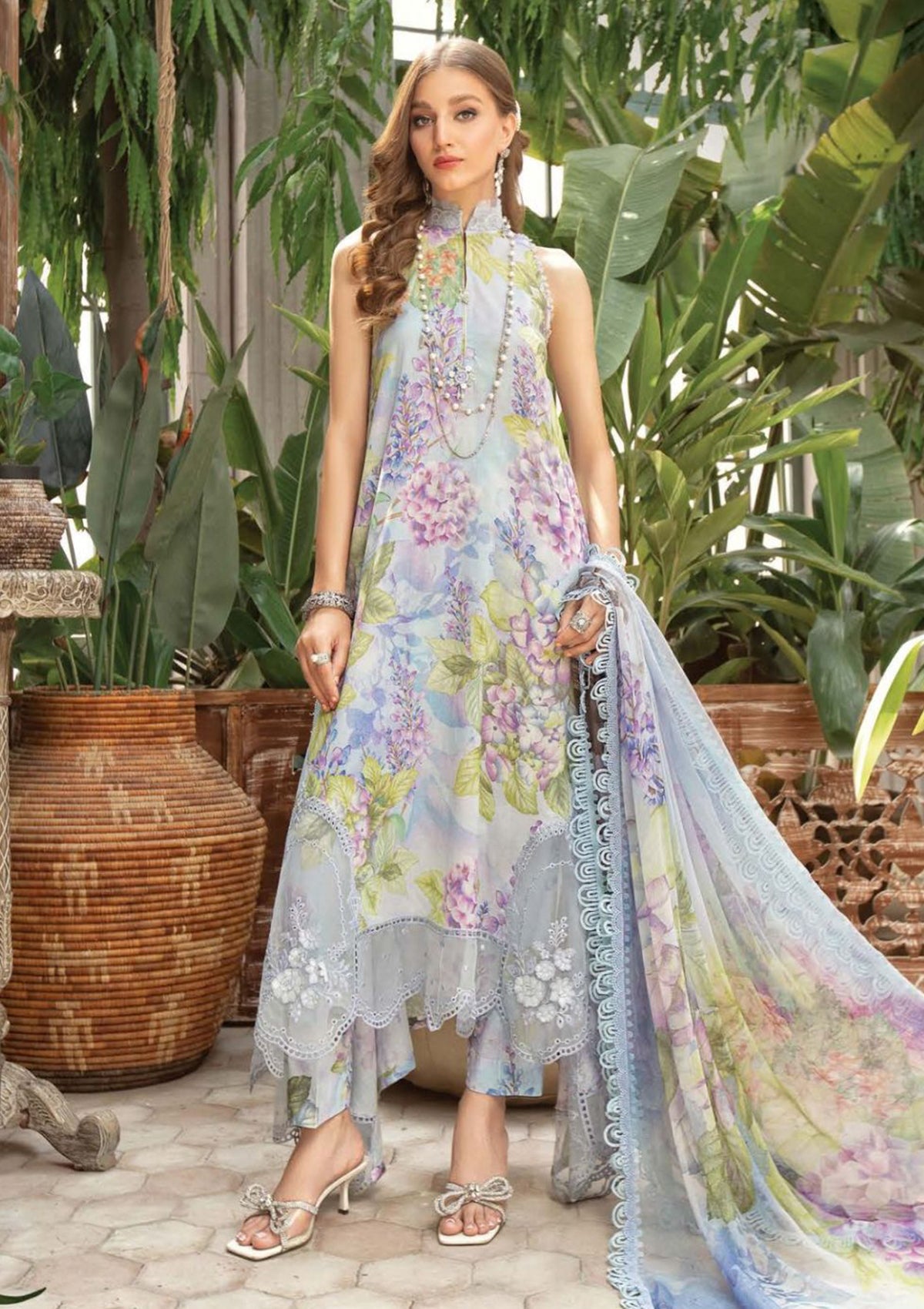 Lawn Collection - Maria B - M Print - D#1 B