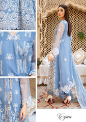 Formal Collection - Zuha - Andaaz e Jahan - Festive - D#01 - Cyan