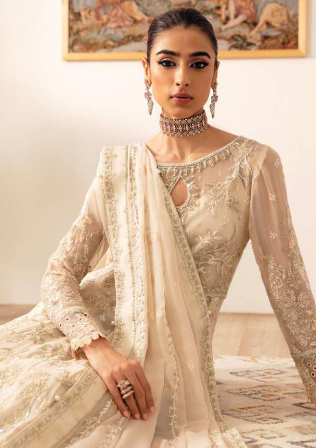 Formal Collection - Gulaal - Embroidered - Chiffon - GLEC#1 - ROYALE