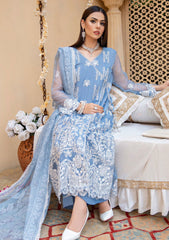 Formal Collection - Zuha - Andaaz e Jahan - Festive - D#01 - Cyan