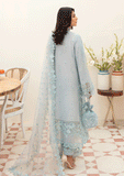 Lawn Collection - Afrozeh - Chikankari - SILVER LUSTER - D#1