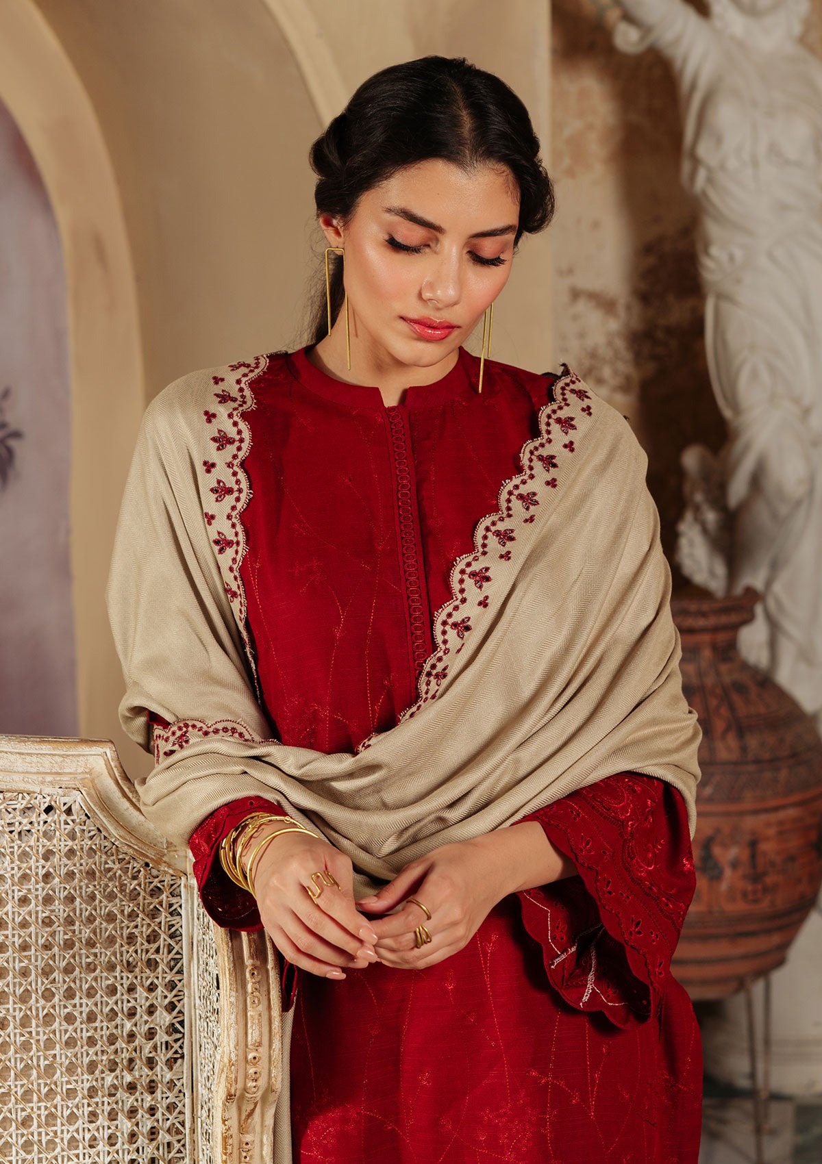 Winter Collection - Sahar - Embroidered Khaddar - D#01