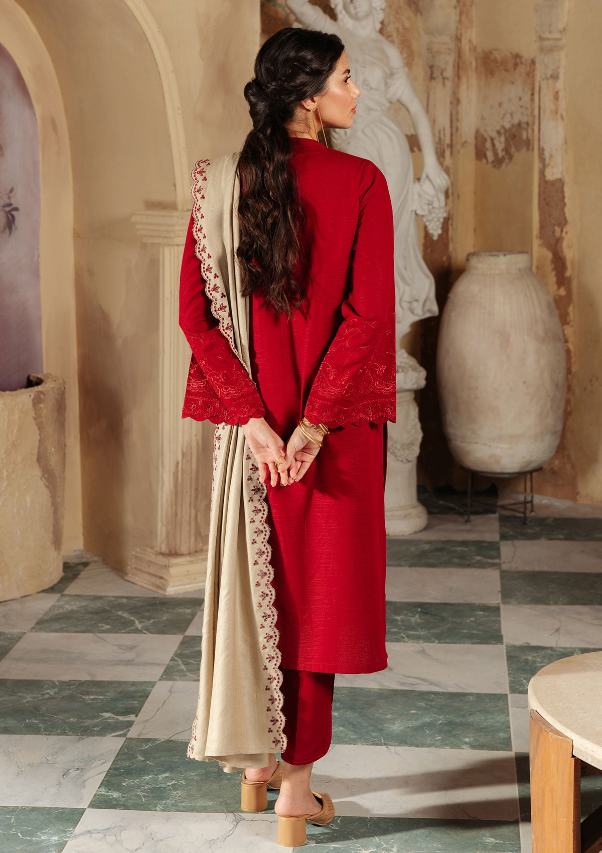 Winter Collection - Sahar - Embroidered Khaddar - D#01