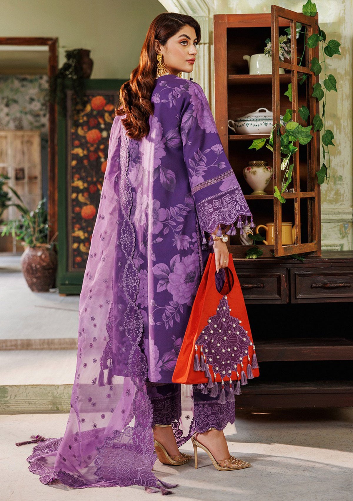 Lawn Collection - Alizeh - Maahi Vol 2 - Embroidered Printed - AF#7018 - Zauq