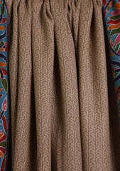 Pashmina Qalamkari Needle Work Shawl D#02 - Ferozi