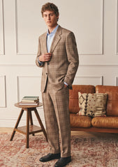 Ermenegildo Zegna Wool & Silk Fabric - Brown