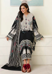 Lawn - Roheenaz - Petals In Print 26 - RUNSS#904 - Black Petals
