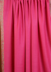 Pashmina Kashmiri Border Shawl D#181 - SH Pink