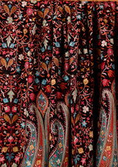 Pashmina Embroidered Jaaldar Shawl D#04 - Black