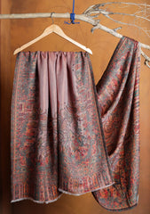 Pashmina Jamawar Shawl D#116 - Brown