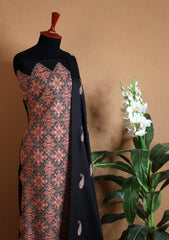 Winter Collection - Riwaj - Pashmina Embroidered Suit - Volume II - D#01 (D)