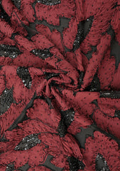 Fancy Net Embroidered Riben Stone Work - ASPL#13
