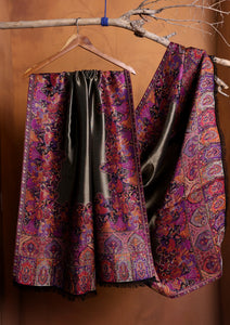 Pashmina Zari Jamawar Shawl D#06 - Magenta