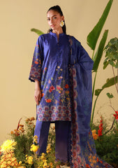 Lawn - Sahar - Mirha 26 - SS1-26-10 - Royal Cobalt