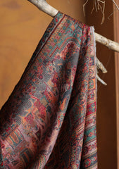 Pashmina Jamawar Shawl D#116 - Brown