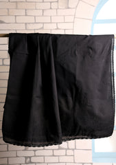 Lawn Chikankari Summer Shawl D#13 - Black