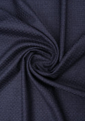 Scabal Pulse Natural Stretch Super Fine Wool Dobby Suiting - Muted Blue