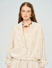 Pret - Moven - Stylish Modern Summer Women's Jacket - Skin