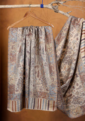 Pashmina Zari Jamawar Shawl D#11 - Skin