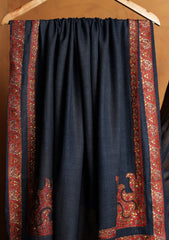 Pashmina Embroidered Border Shawl D#215 - D Grey