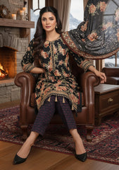 Winter - Riwaj - Printed Marina - 3 Pcs - Wool Shawl 25 - D#46