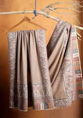 Pashmina Zari Jamawar Shawl D#81 - Skin