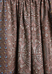Pashmina Embroidered Jaaldar Shawl D#15 - Brown