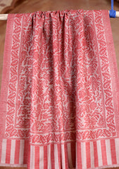 Pashmina Jamawar Scarf D#80 - Maroon