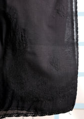 Lawn Chikankari Summer Shawl D#13 - Black