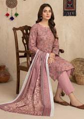 Winter - Rubaaiyat - D Prints - Marina 26 - Wool Shawl - RPM#15 - DT Pink