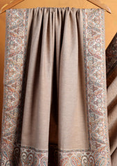 Pashmina Zari Jamawar Shawl D#81 - Skin