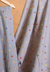 Pashmina Needle Work Jaaldar Shawl D#01 - Grey