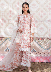 Lawn - Cross Stitch - Eid Unstitched 25 - CRIMSON SAND