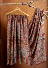 Pashmina Jamawar Shawl D#20 - Skin