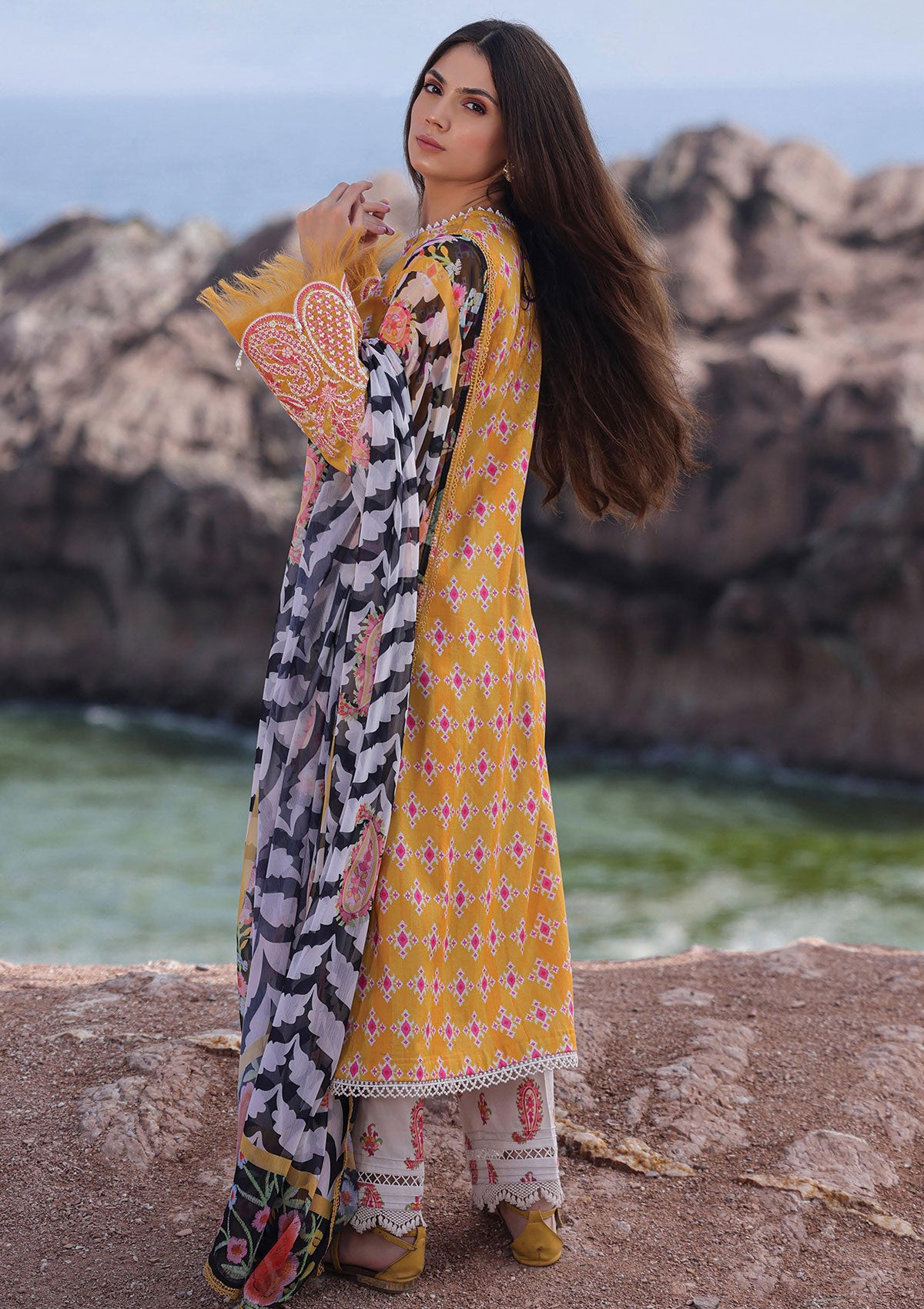 Lawn Collection - Ayzel - Tropicana - AZL#10 - MELINE