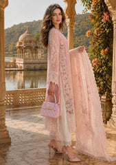 Formals - Noor By Saadia Asad - Nooriyah Luxury Embroidered Chiffon 26 - D#02 - Satin Rose