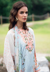 Lawn - Roheenaz - Garden Veil - Printed 25 - RGV#07-A - Cloudberey glaze