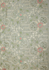 Indian Georgette Raw Silk Resham Dhaga Zari And Gotta Work - ASPL#136