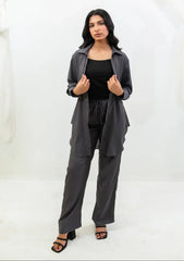 Pret - Zauk - Eid Edit - Premium 26 - Charcoal Gray