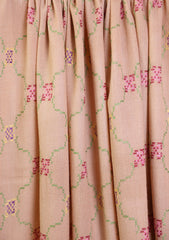 Pashmina Needle Work Jaaldar Shawl D#10 - Peach